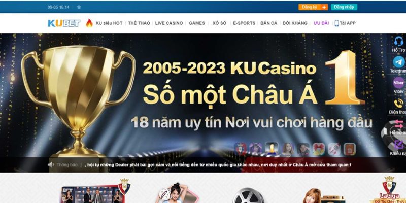 Dịch vụ cá cược thể thao KUBET hàng đầu